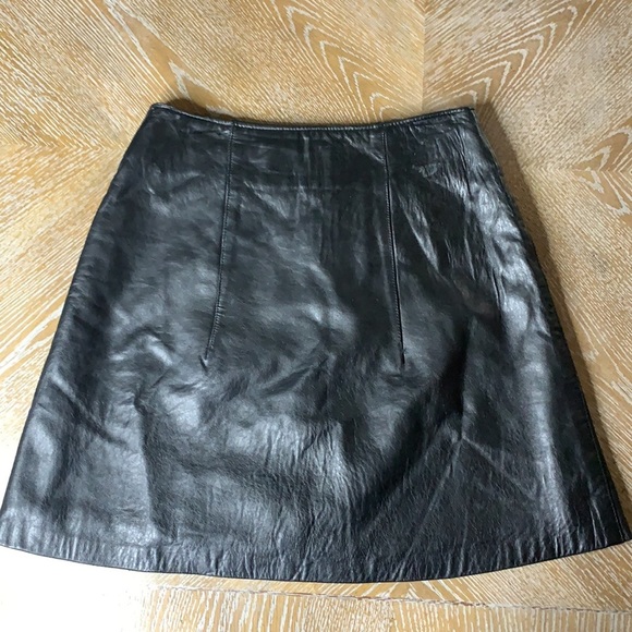 Mambo Dresses & Skirts - MAMBO Black Vintage Leather Mini Skirt S